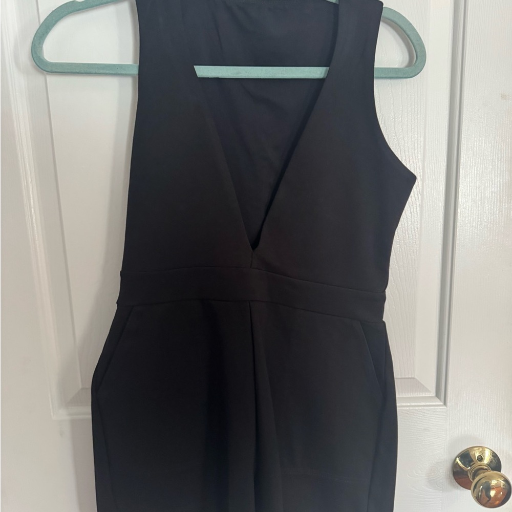 Blackmilk Push It Ponte Plunge Playsuit S